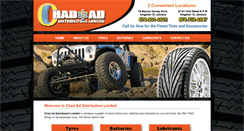 Desktop Screenshot of chadaddistributors.com